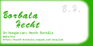 borbala hecht business card
